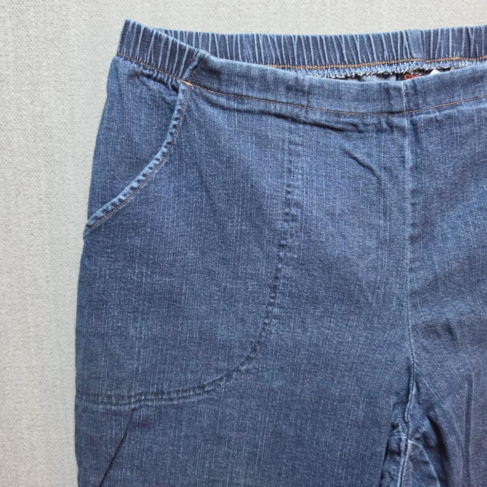 Just My Size Jeans Women 1X Petite Blue Elastic Waist Comfort Stretch Denim - Picture 10 of 15